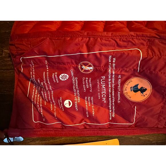 Womens Save The Duck Daisy Puffer coat NWT red full zip - Picture 2 of 7